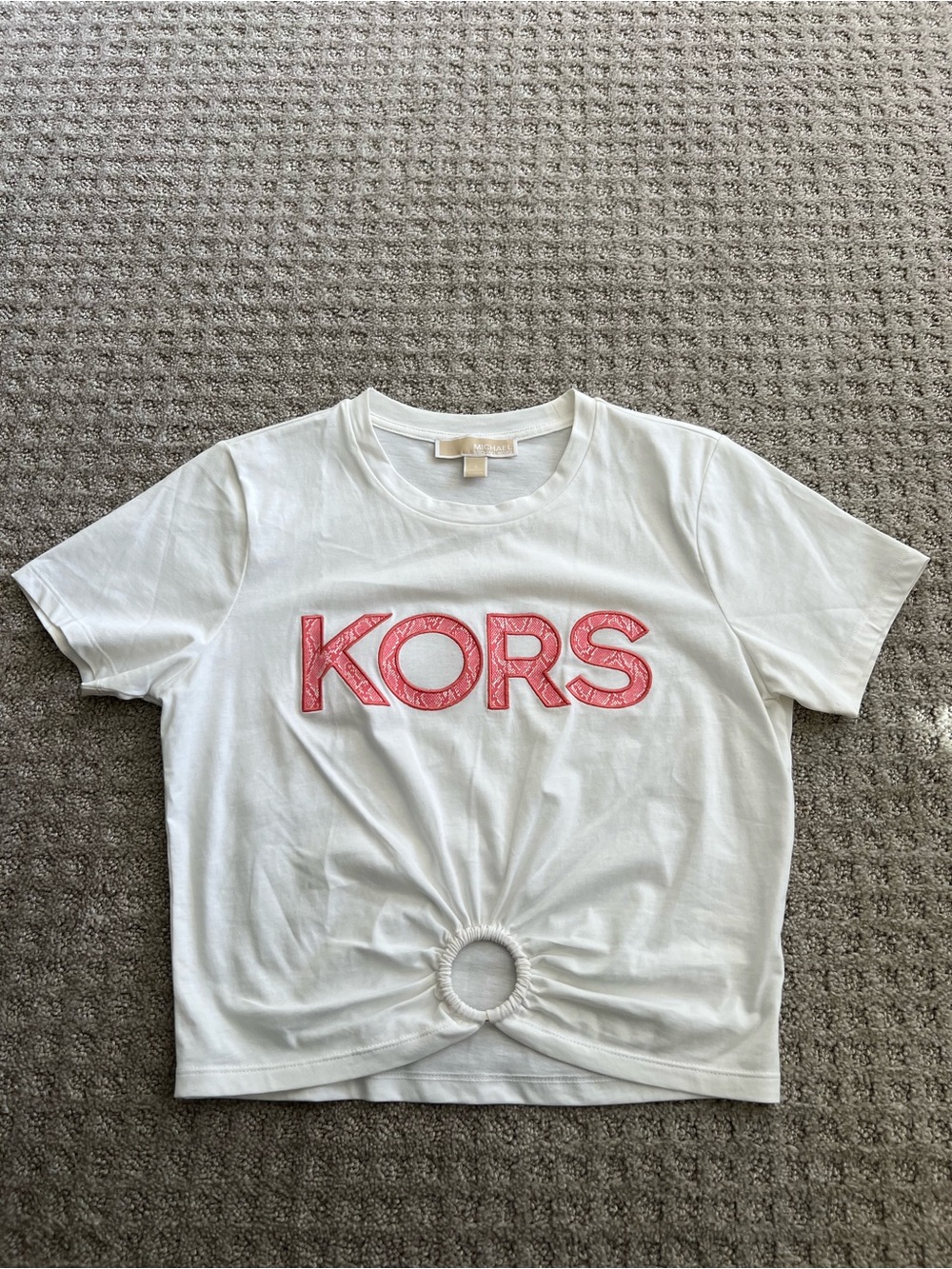 Michael Kors Snake Print Logo Ring T-Shirt